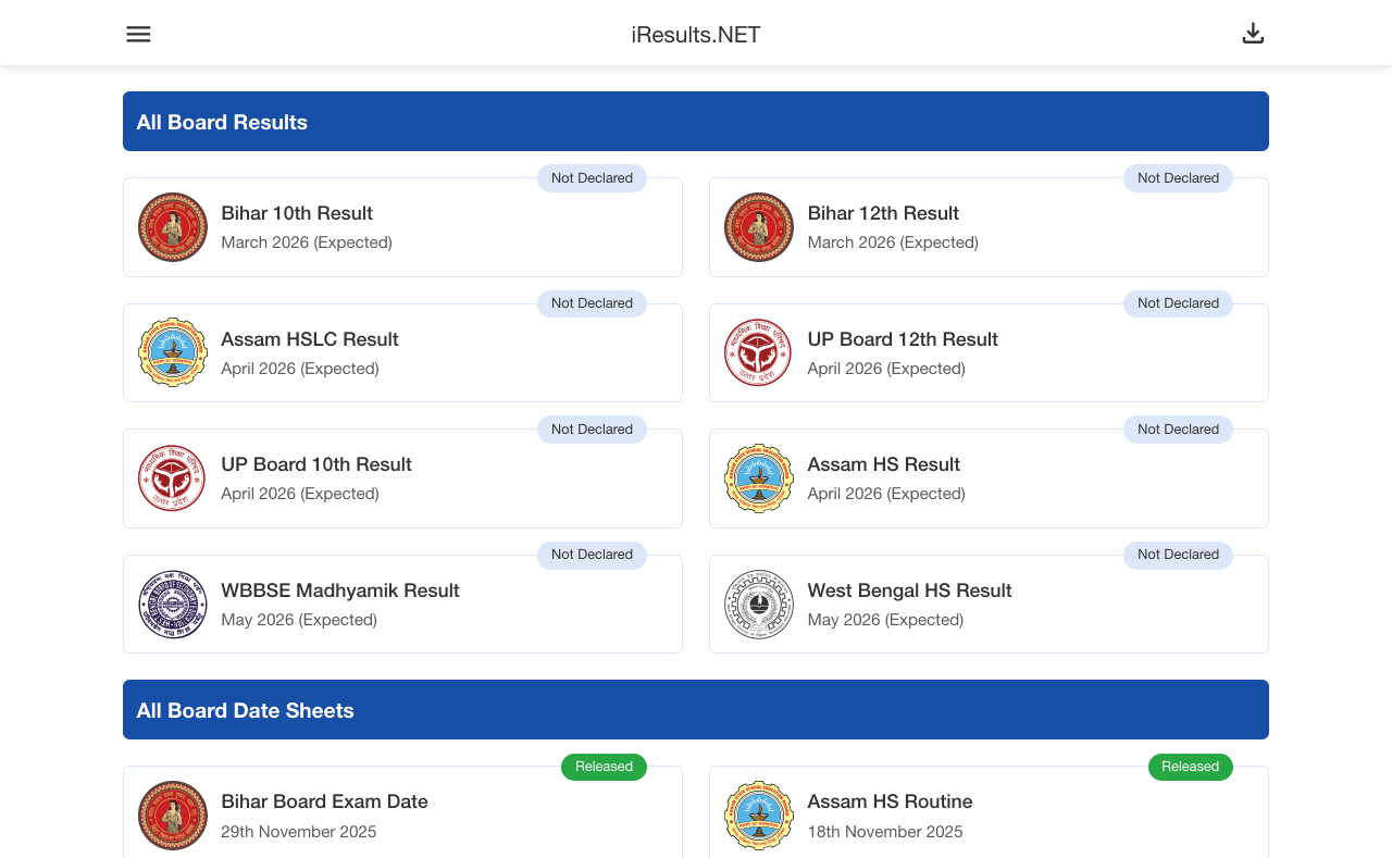 iResults.NET Screenshot